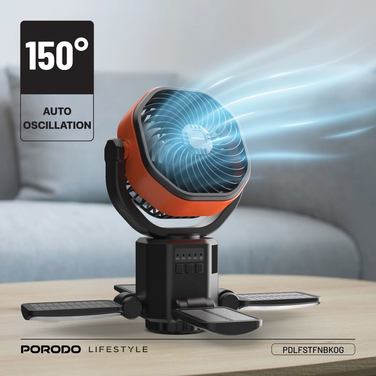 پنکه خورشیدی کمپینگ پورودو مدل SunCharge Outdoor Solar Fan
